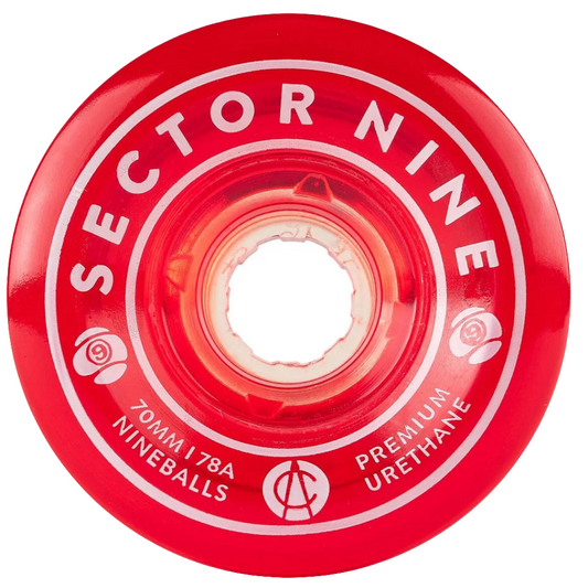 Sector 9 - Wheels Nineballs 70mm 78a - Red (Set)