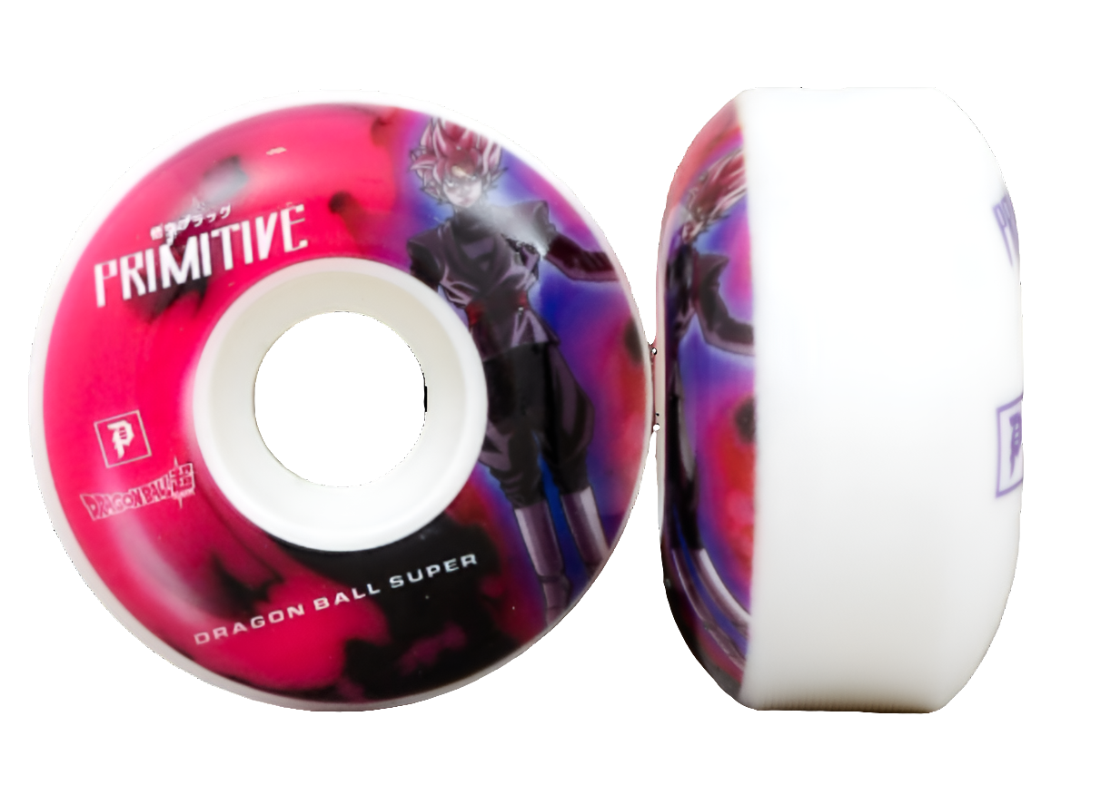 Primitive - Goku Black Rose Swirl 54mm Wheels White