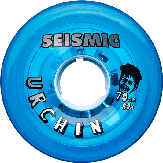 Seismic - 70mm 80A Urchin Wheels - Crystal Clear Blue