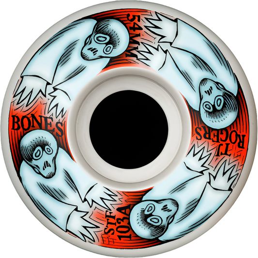 BONES - PRO STF SKATEBOARD WHEELS ROGERS WHIRLING SPECTERS 54MM V3 SLIMS 103A 4PK