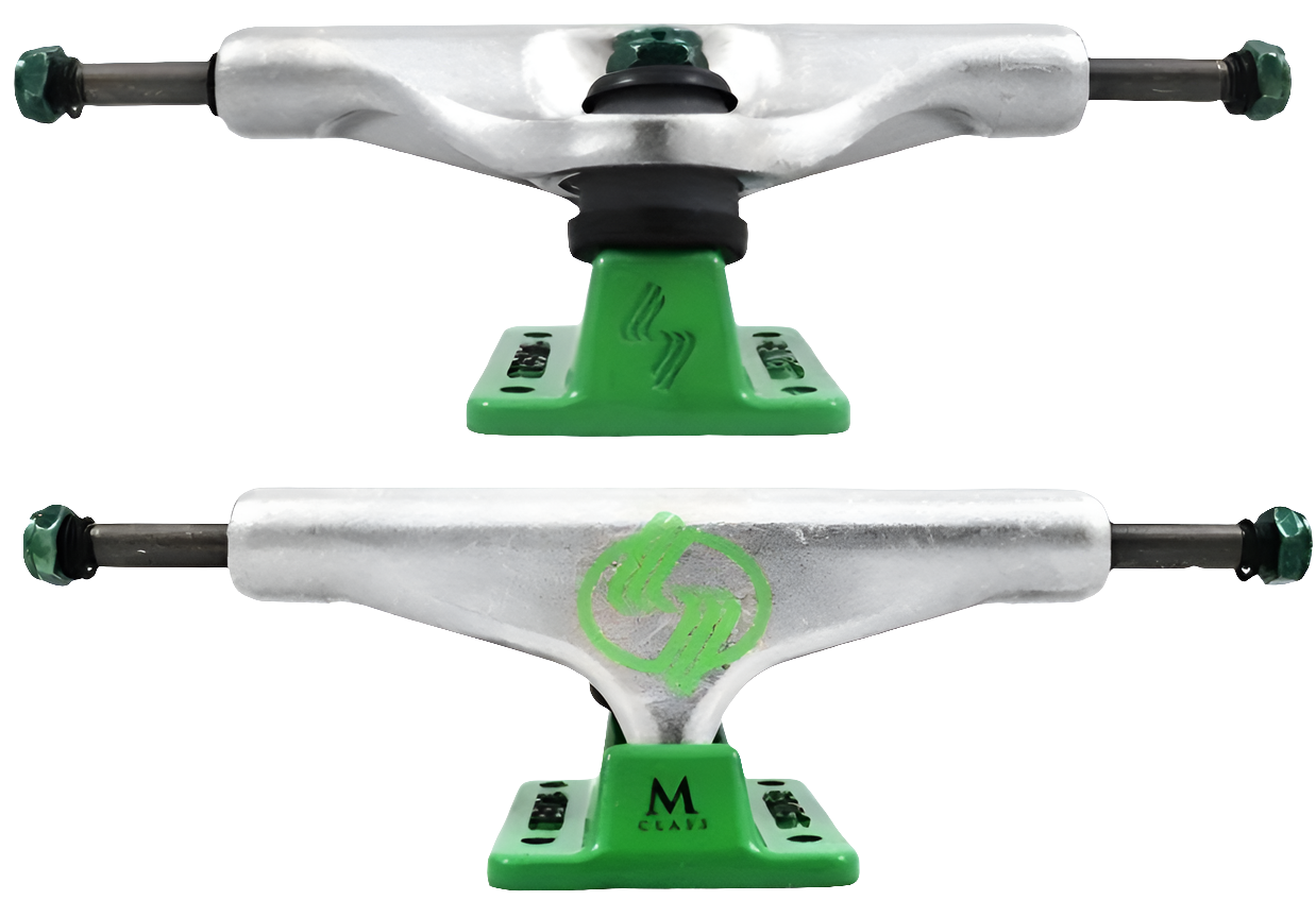 Silver - M Class Hollow Trucks Green/Silver