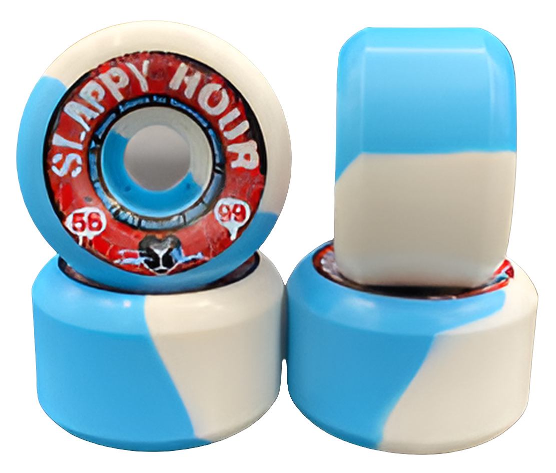 Speedlab - Slappy Hour 56mm/99A - Jason Adams Pro model wheels - Blue/White Swirl