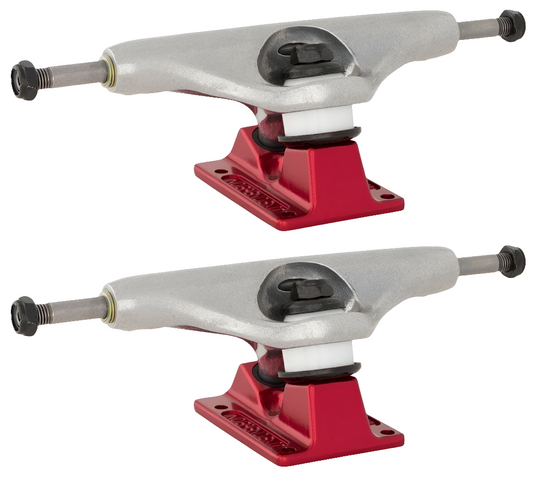 Independent - Stage 11 Forged Hollow BTG Summit Silver Ano Red Skateboard Trucks