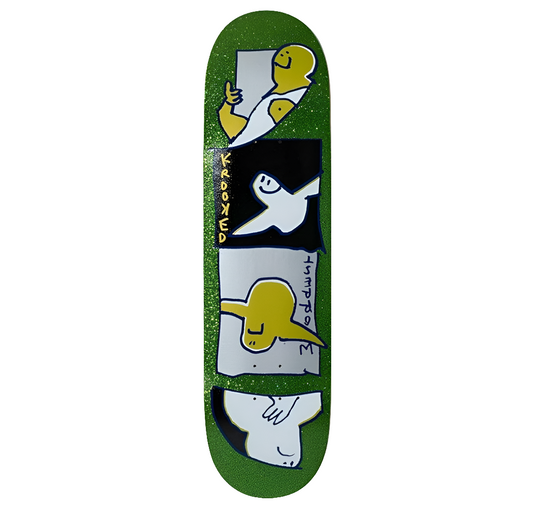 Krooked - Worrest Gold Burd 8.3 Slick Skateboard Deck Twin Tail