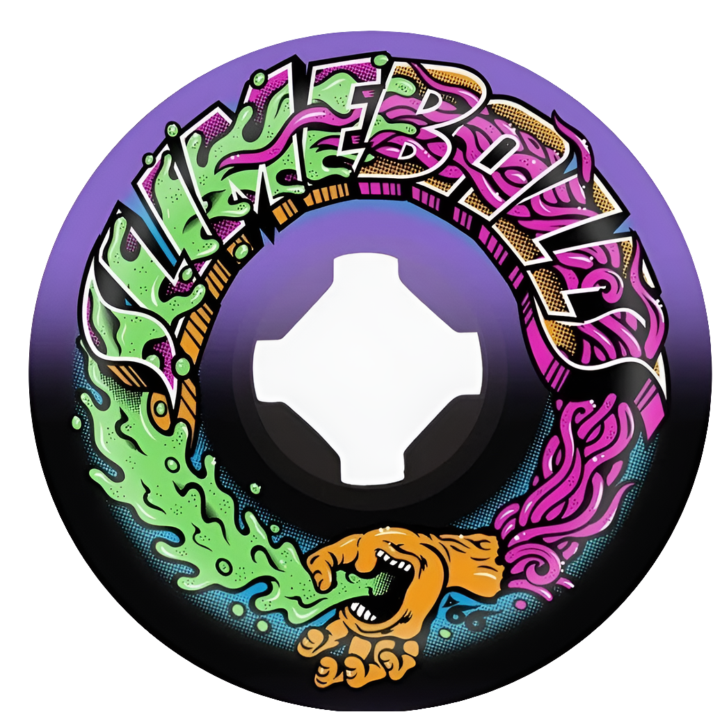 SLIME BALLS - 53MM GREETINGS SPEEDBALLS PURPLE & BLACK 99A WHEELS