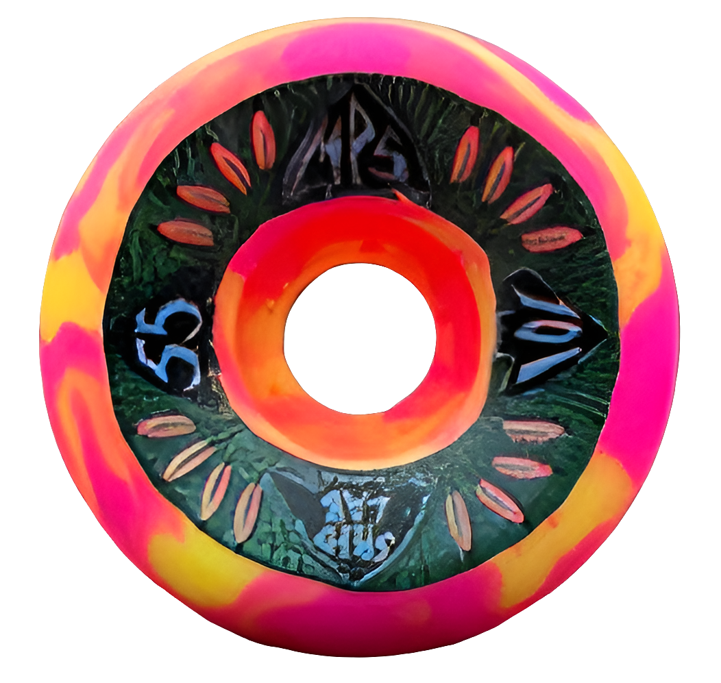 Speedlab - MPS 55mm/101A Wheels - Pink/Yellow Swirl