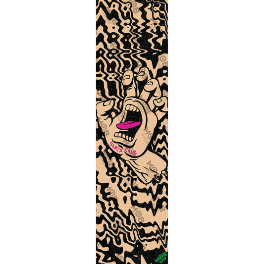 MOB - Santa Cruz Acidic Hand CLEAR GripTape 9x33