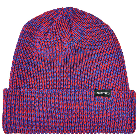 SANTA CRUZ - DECODER STRIP BEANIE LONG SHOREMAN HAT NAVY/RED