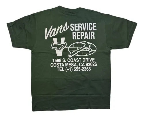 Vans - Service Repair Short Sleeve T-Shirt - Green