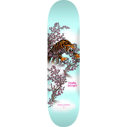Powell Peralta - Yosozumi Tiger Skateboard Deck Light Blue - Shape 244 K20 - 8.5 x 32.08