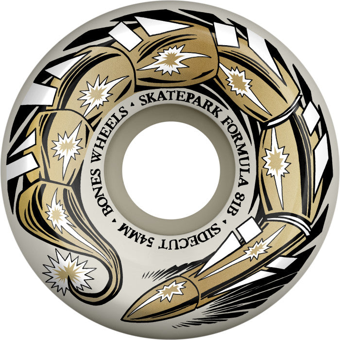 BONES - WHEELS SPF Skateboard Wheels SCORPEEDO 54 P5 SIDECUT SKATEPARK FORMULA 81B 4K