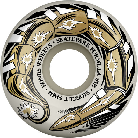 BONES - WHEELS SPF Skateboard Wheels SCORPEEDO 54 P5 SIDECUT SKATEPARK FORMULA 81B 4K