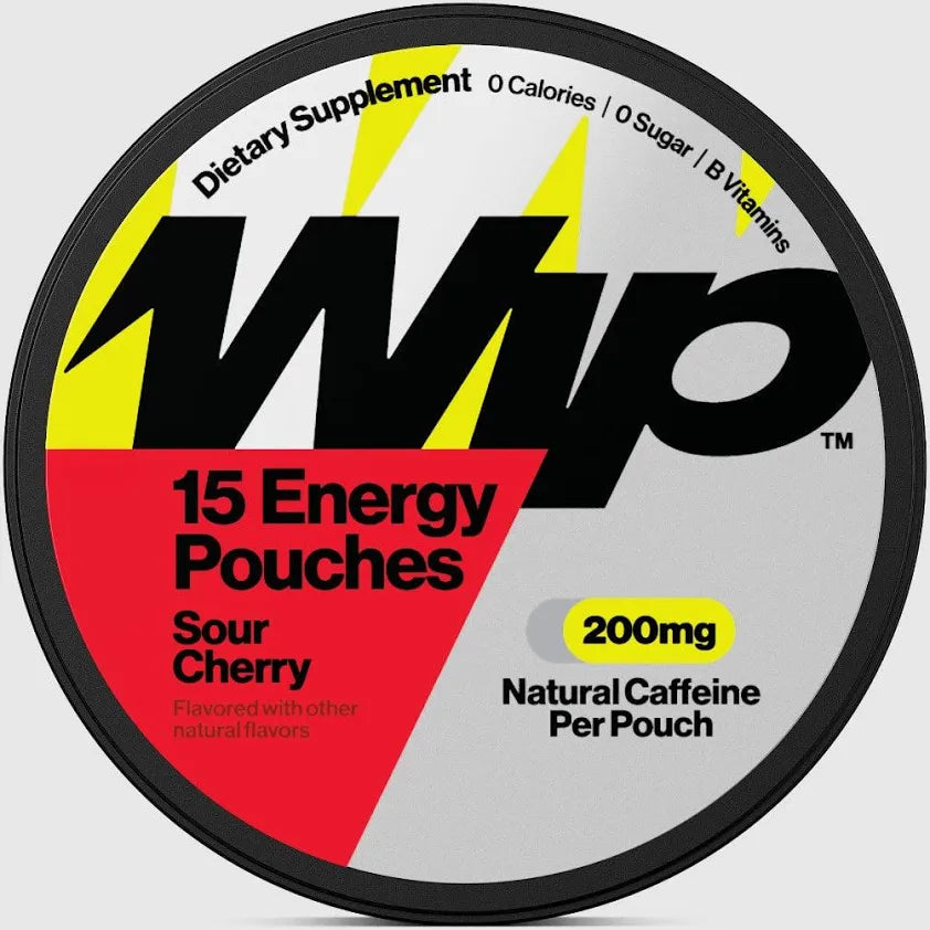 Wip Energy Pouches - | 200mg Natural Caffeine | Vitamins and Minerals | 4 Pack Assorted: Sour Cherry, Mint, Orange Citrus