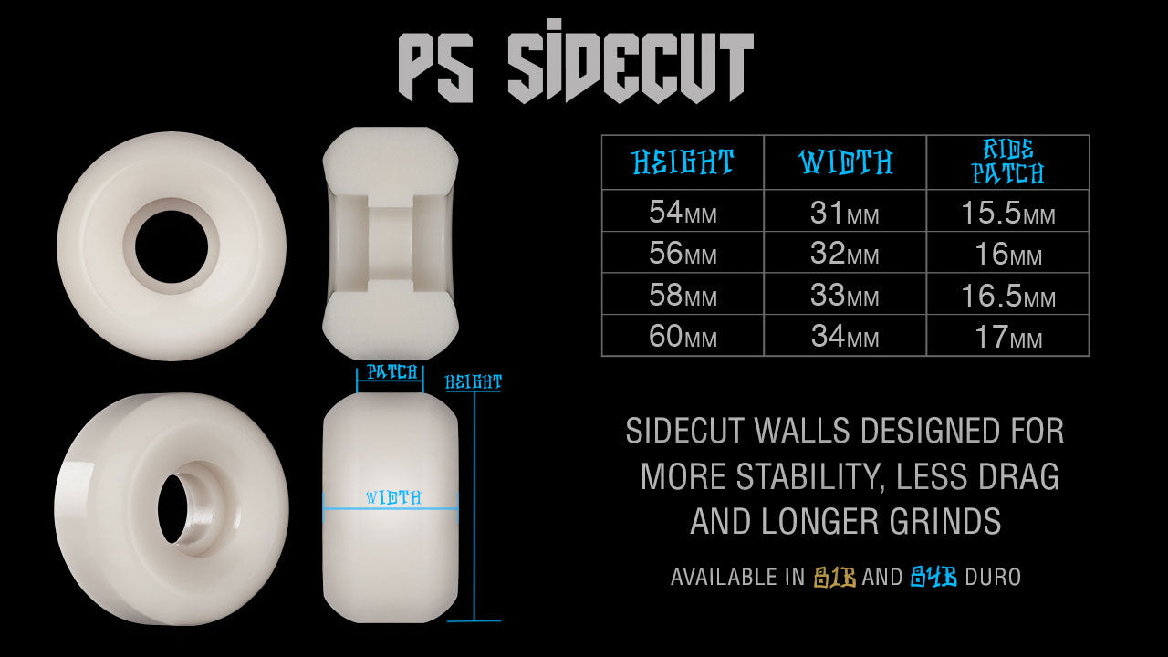 BONES - WHEELS SPF SKATEBOARD WHEELS POOL SHARKNADO P5 SIDECUT 84B 4PK WHITE