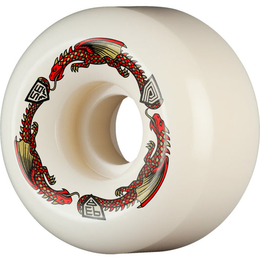 Powell Peralta - Dragons 93A - V6 Symmetrical Shape - Medium Ride Patch - 56mm x 36mm 93A V6 Skateboard Wheels 4pk