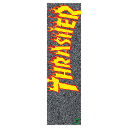 Mob - 9in Thrasher Yellow and Orange Flame Sheet Skateboard GripTape