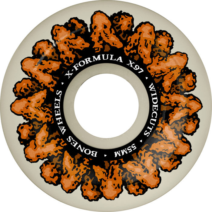 BONES - X-Formula Skateboard Wheels Wingin It 55mm V6 Widecuts 97A 4pk