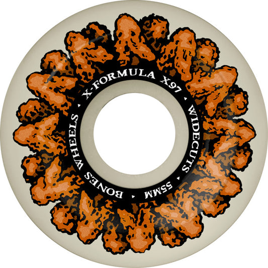 BONES - X-Formula Skateboard Wheels Wingin It 55mm V6 Widecuts 97A 4pk