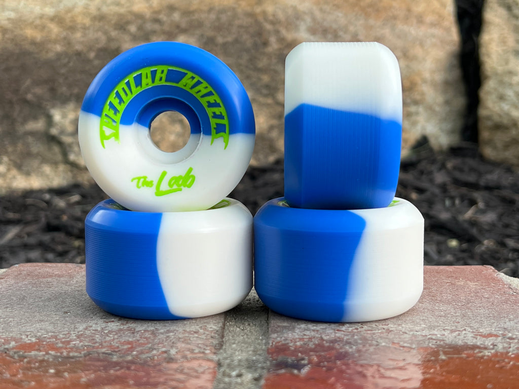 SPEEDLAB - THE LAB 56MM x 23mm 99A NAVY/WHT SPLIT WHEELS SET