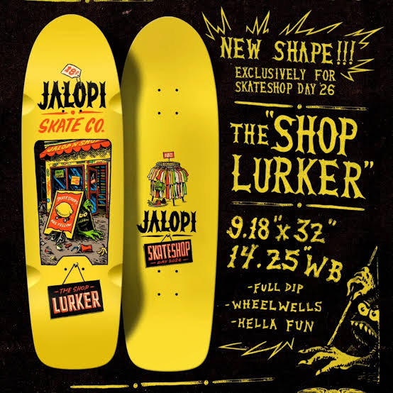 Anti Hero - Jalopi Skate Co. Shop Lurker Capsule* - Deck - Skate Shop Day 2026