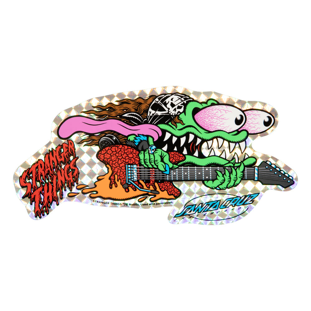 Santa Cruz - 10.1in Stranger Things Meek Eddie Slasher Reveal Skateboard Deck