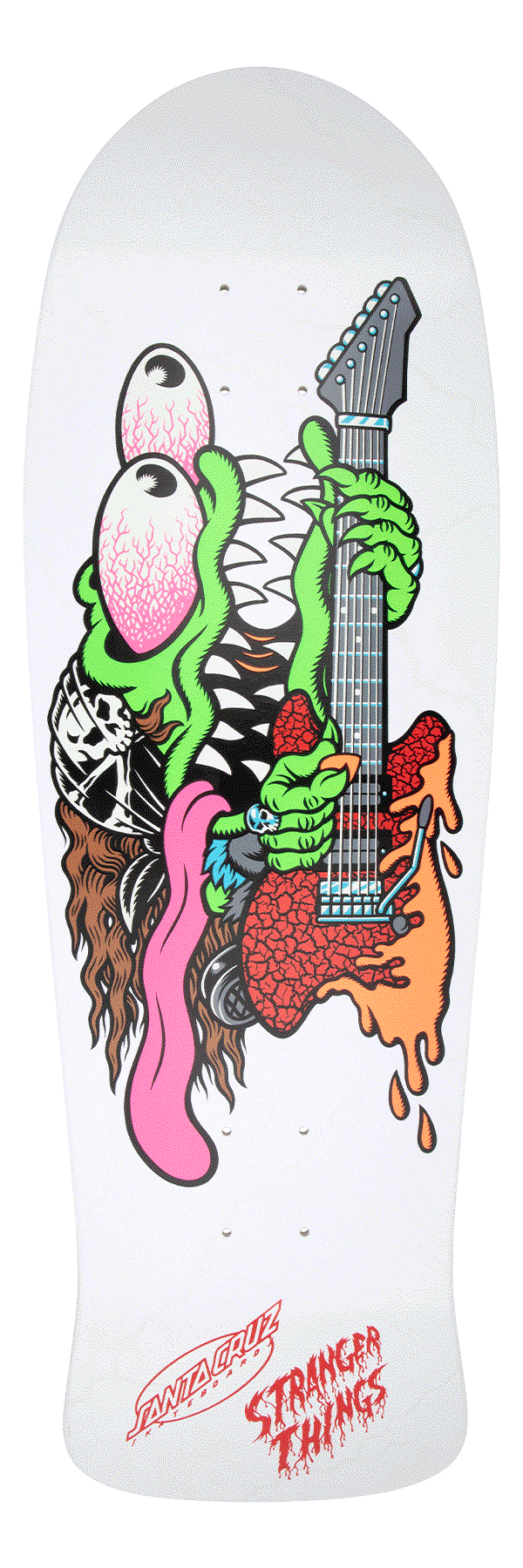 Santa Cruz - 10.1in Stranger Things Meek Eddie Slasher Reveal Skateboard Deck