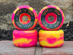 Speedlab - MPS 55mm/101A Wheels - Pink/Yellow Swirl