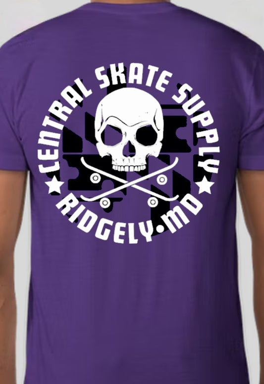 Central Skate Supply Shop shirt w/ MD Flag
